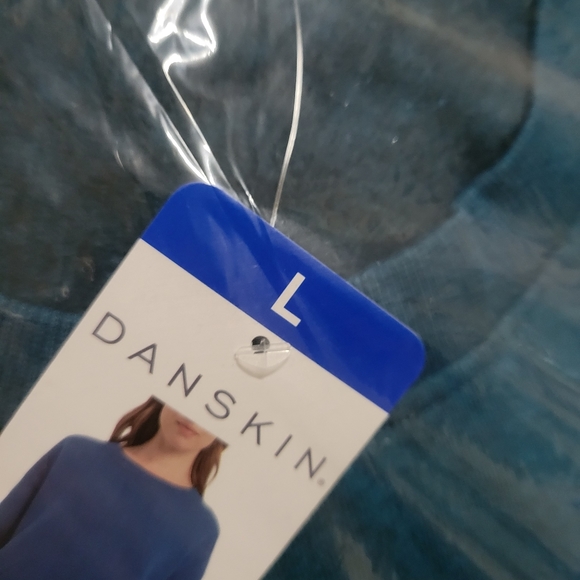 Danskin Crewneck Sweatshirt in Teak Teal Heather - Picture 11 of 11